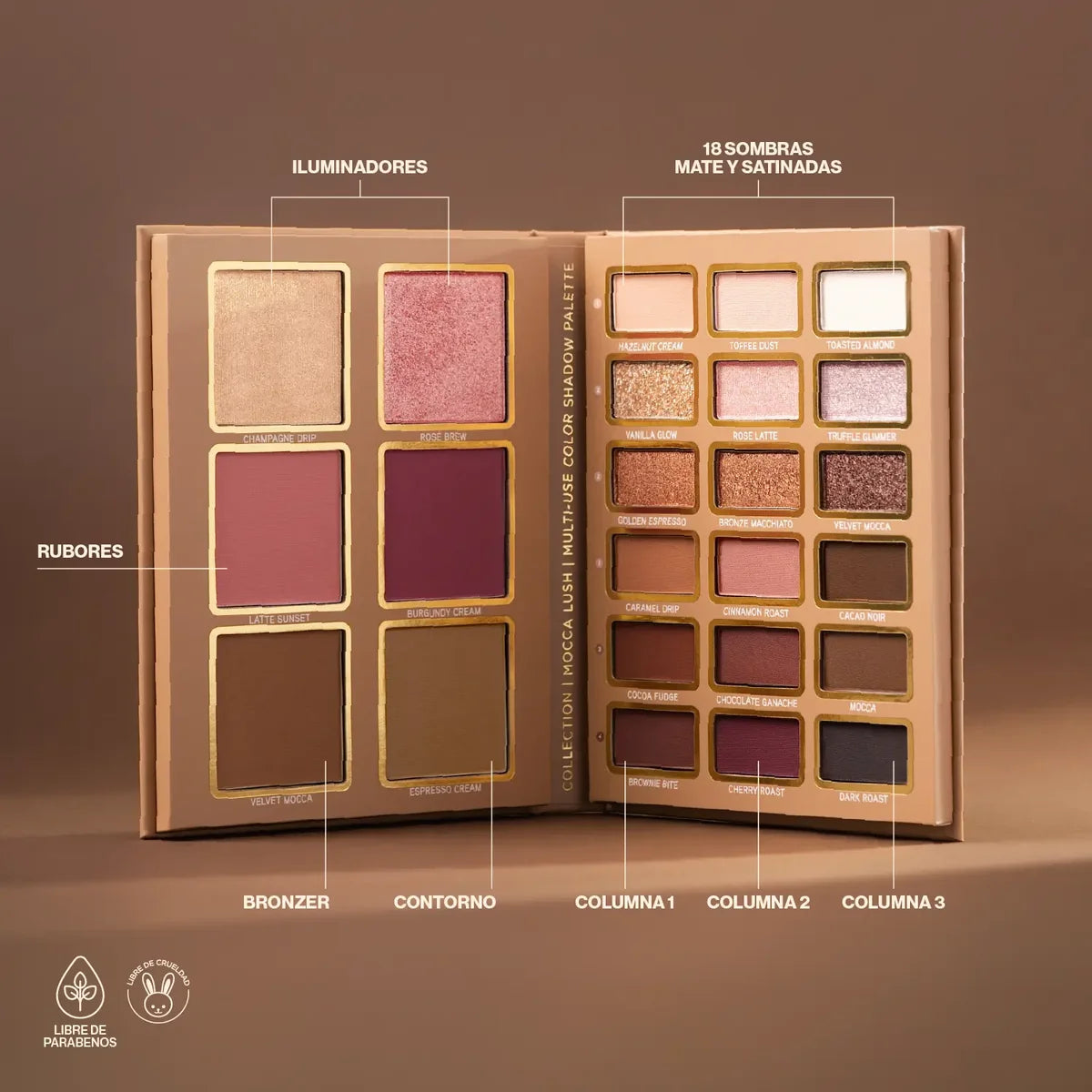 Paleta atenea mocca lush