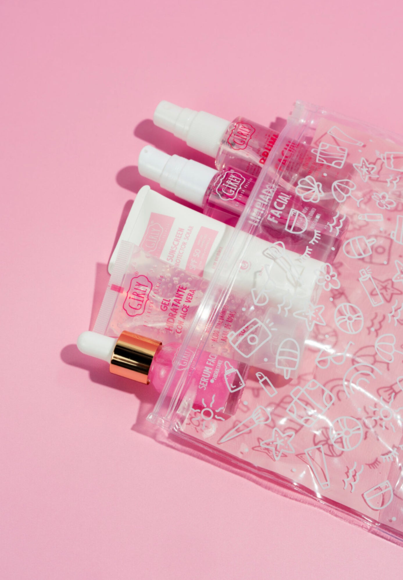 Kit mini skincare + protector solar Girly