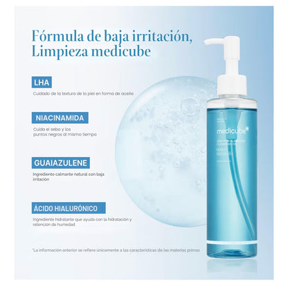 Limpiador en aceite medicube zero pore pieles mixtas - grasas
