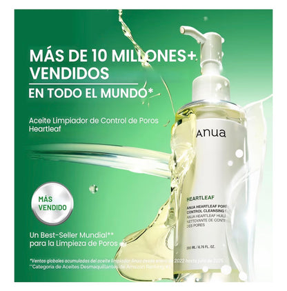 Aceite limpiador para doble limpieza anua
