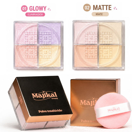 Mini Polvo suelto x4 tonos Majikal Beauty