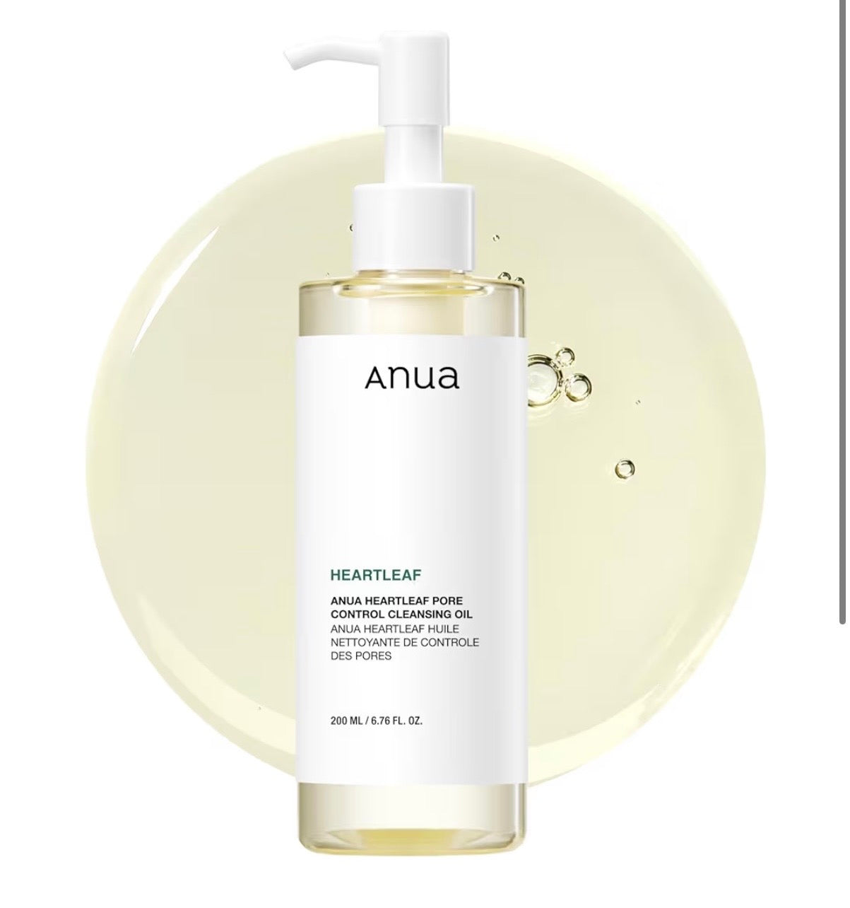 Aceite limpiador para doble limpieza anua