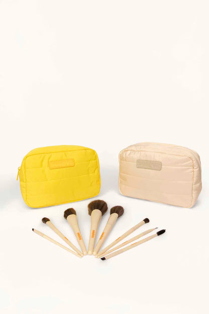 Kit de brochas soleva + cosmetiquera