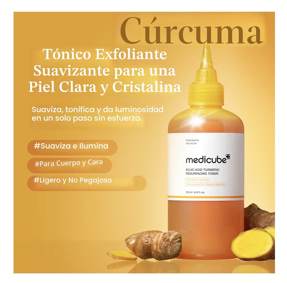 Tónico de ácido glicolico, kojico y niacinamida medicube