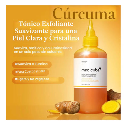 Tónico de ácido glicolico, kojico y niacinamida medicube