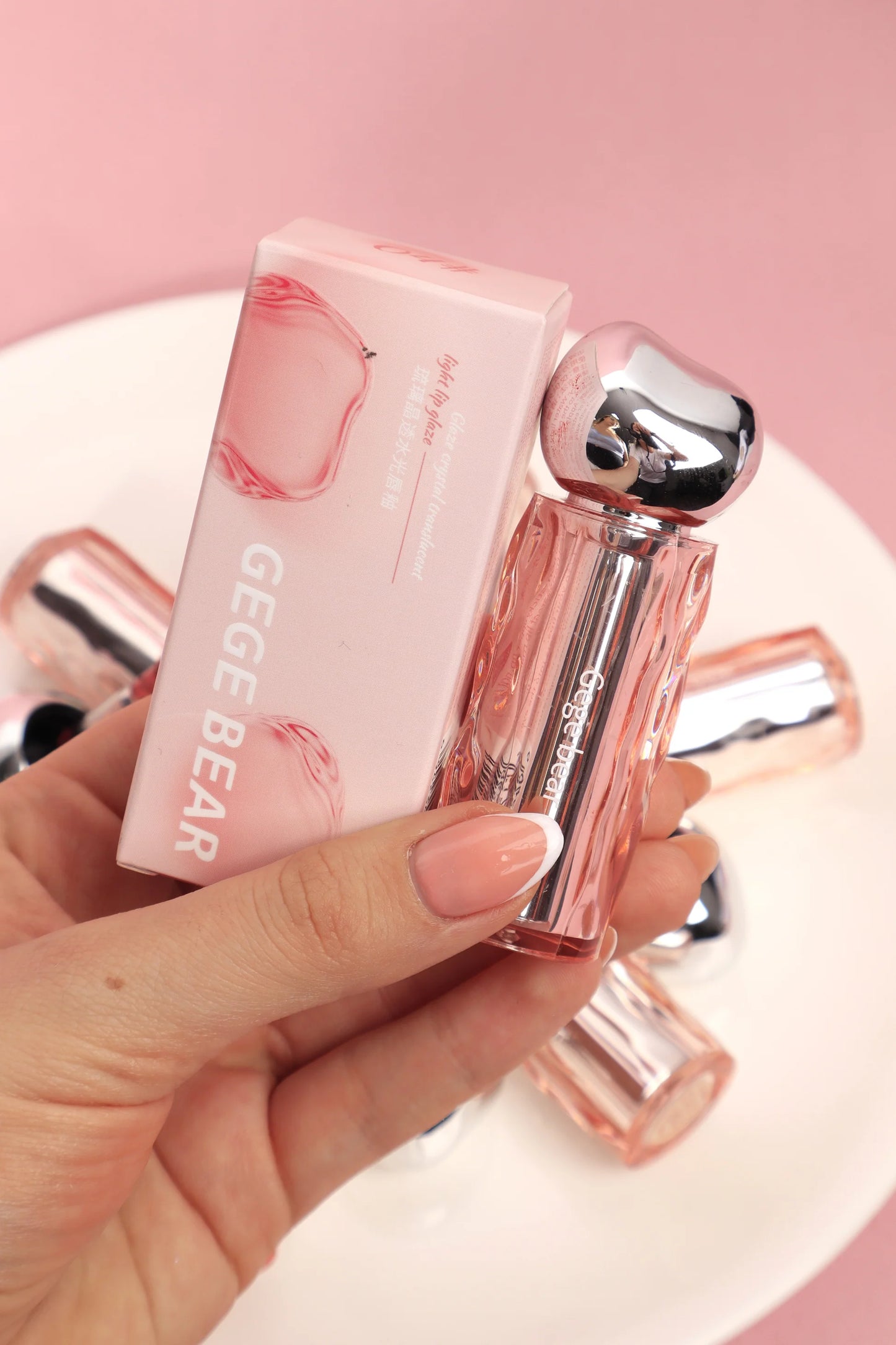 Lip oil tinted gege bear tapa plateada