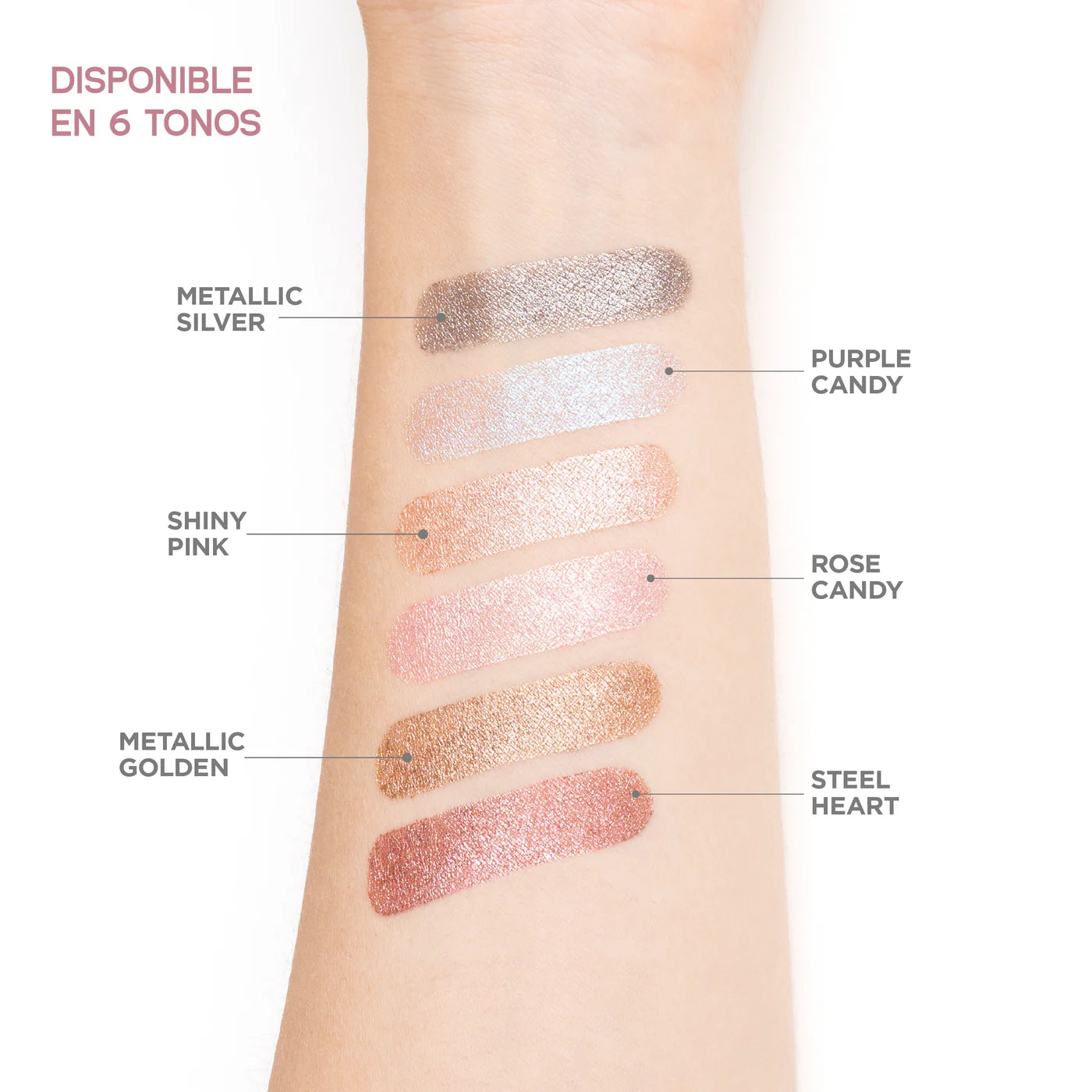 Sombra metalizada en barra atenea