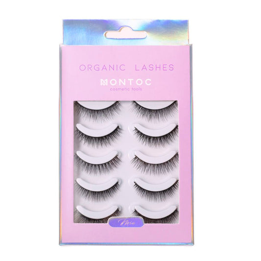 Pestañas x5 pares montoc