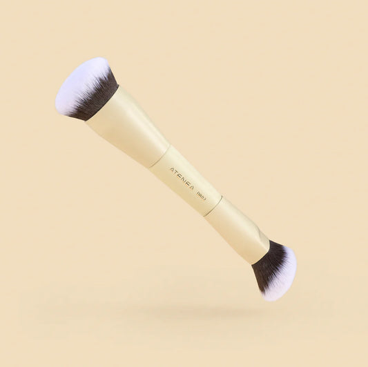 Brocha dúo para base & productos en crema DB02 Atenea