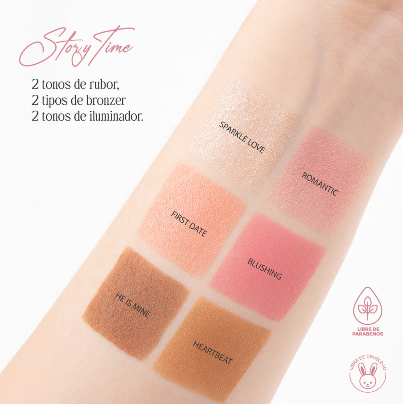 Paleta de rostro y sombras storytime Atenea