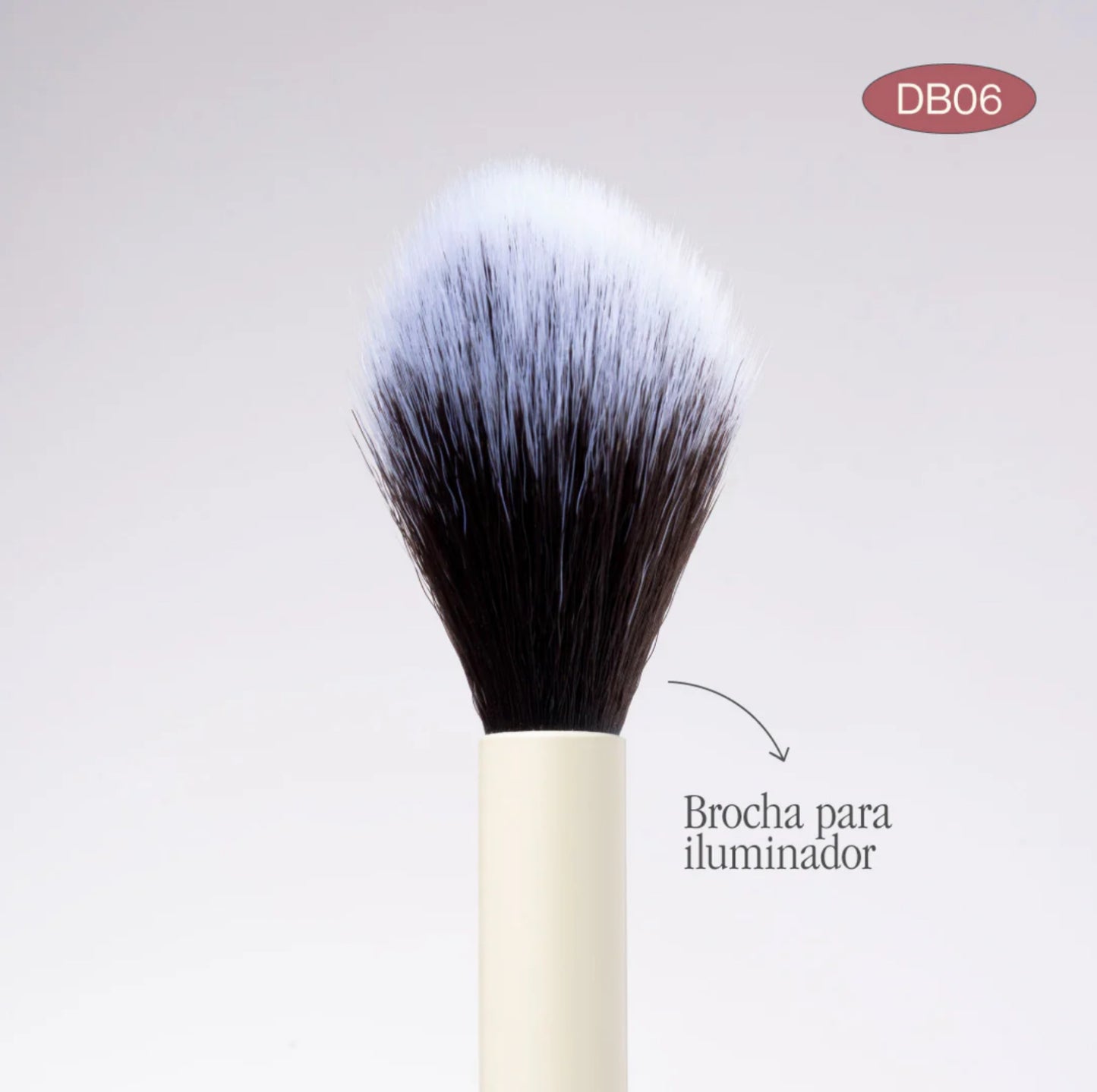 Brocha dúo para rubor/iluminador/polvo suelto & contornos DB06 Atenea