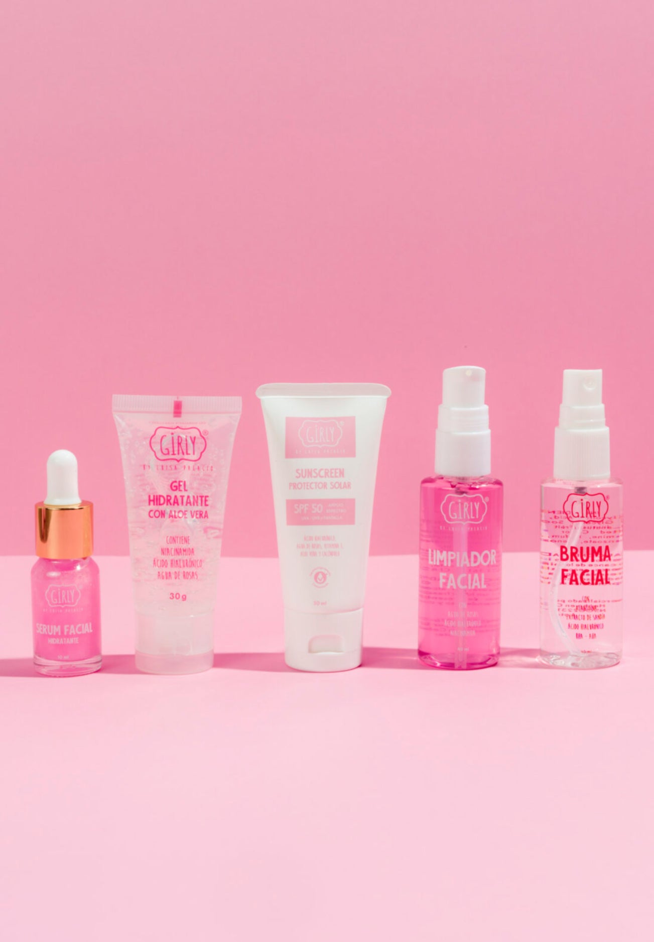 Kit mini skincare + protector solar Girly