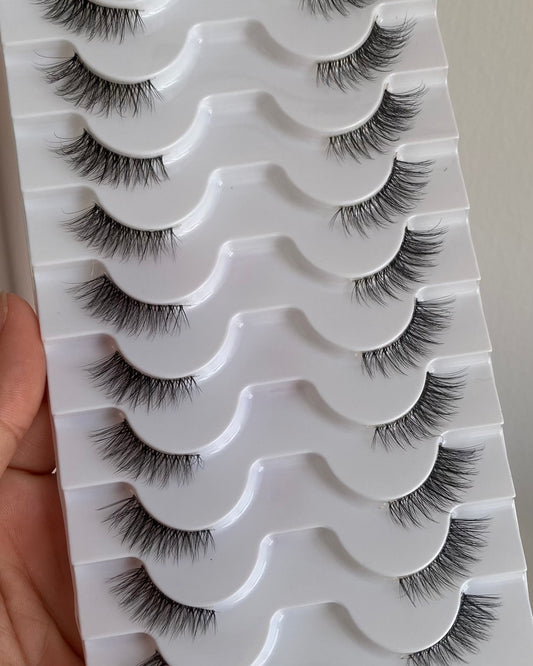 Pestañas x10 pares ref VALEN FOXY