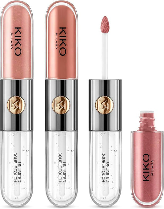 Kiko milano unlimited double touch labial doble matte y gloss de larga duración