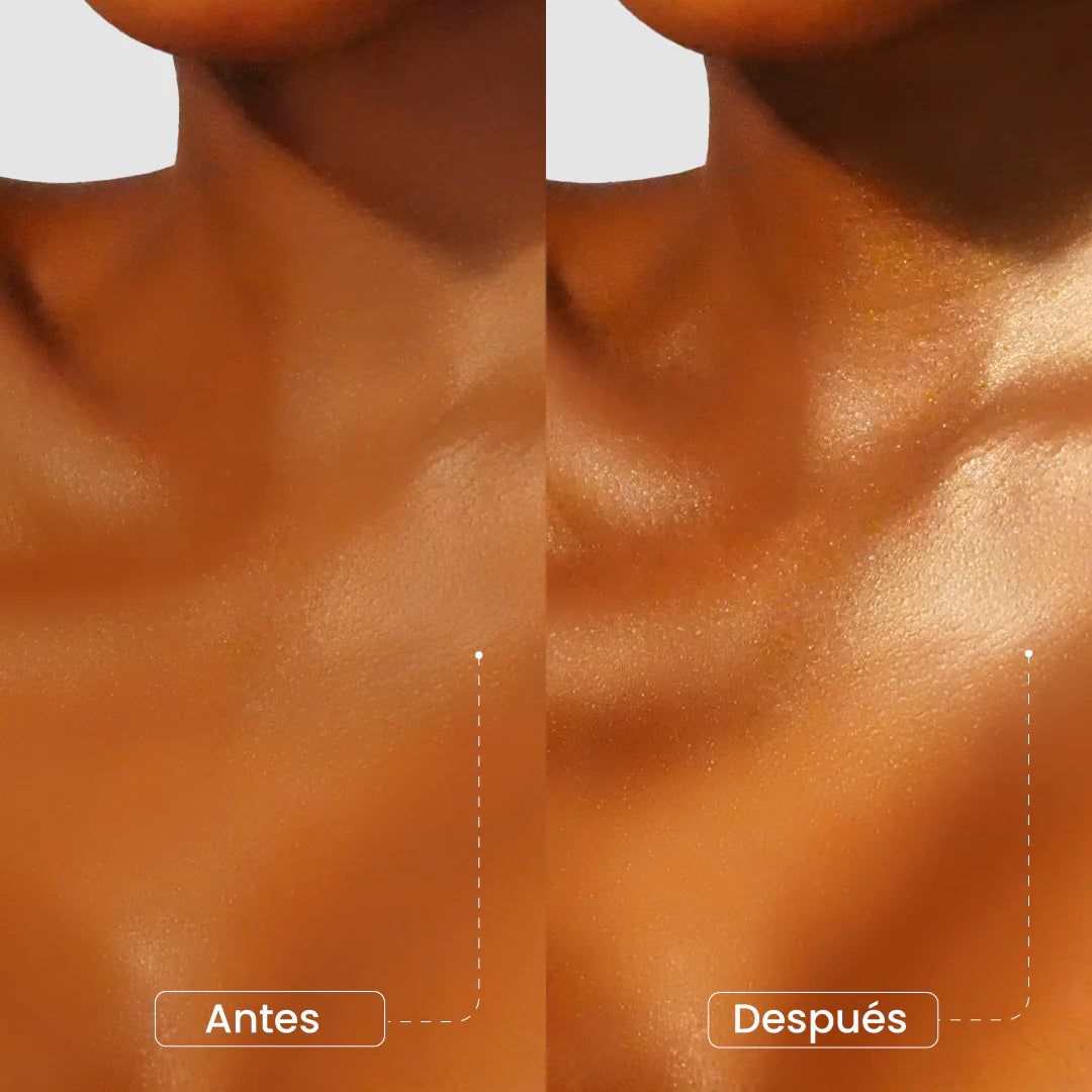 Shimmer mist toner light set Montoc iluminador corporal