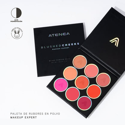 Paleta de rubores en polvo Blushed Cheecks Atenea