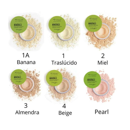 Polvo suelto minerals Raquel