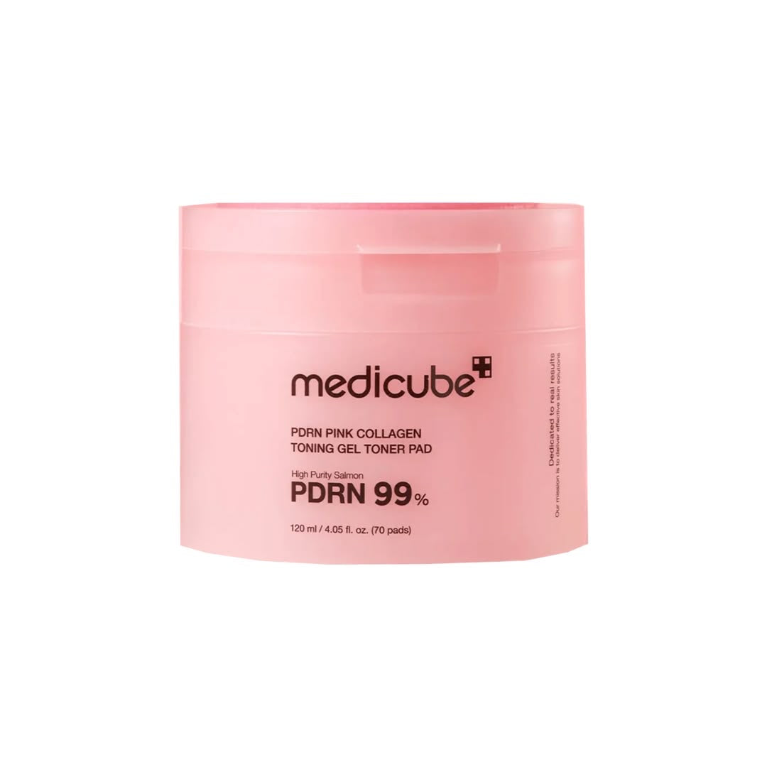 Pdrn pink colagen toning gel tóner pads con tónico medicube